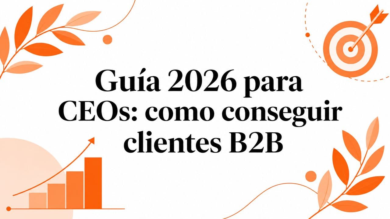 Guía 2026 para CEOs: como conseguir clientes B2B