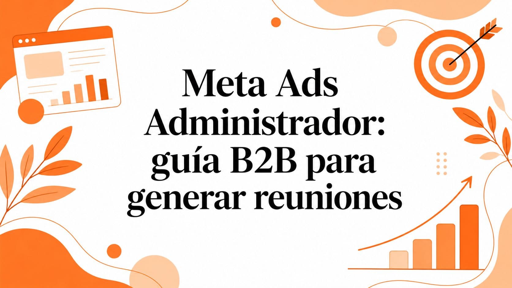 Meta Ads Administrador: guía B2B para generar reuniones