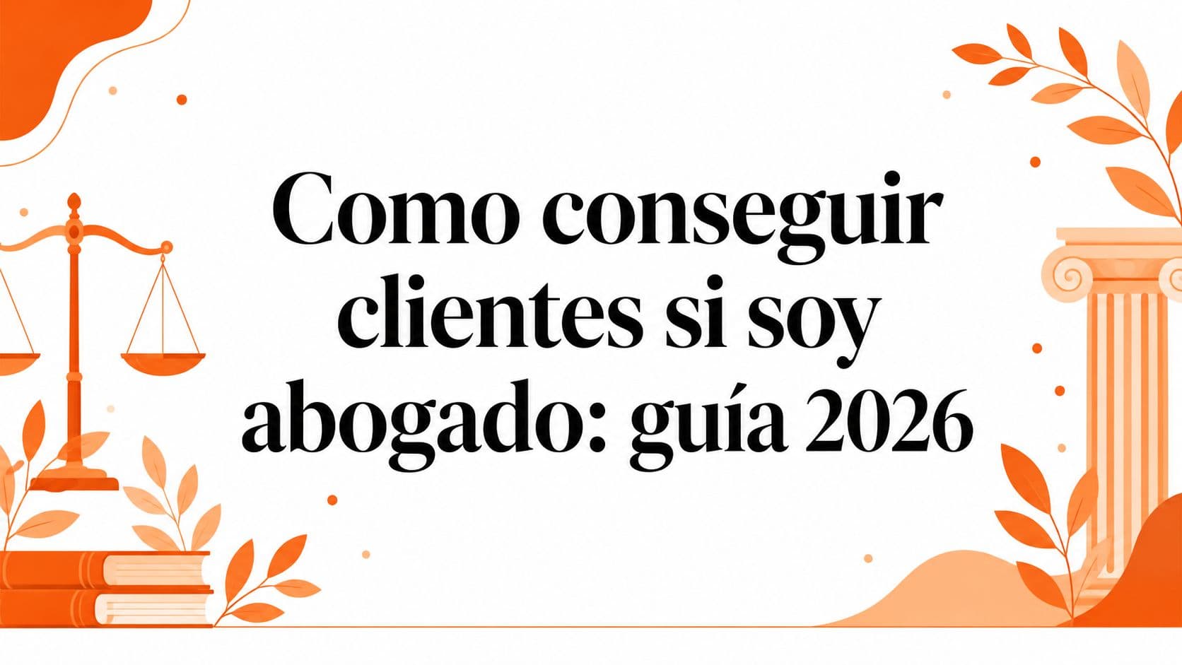 Como conseguir clientes si soy abogado: guía 2026