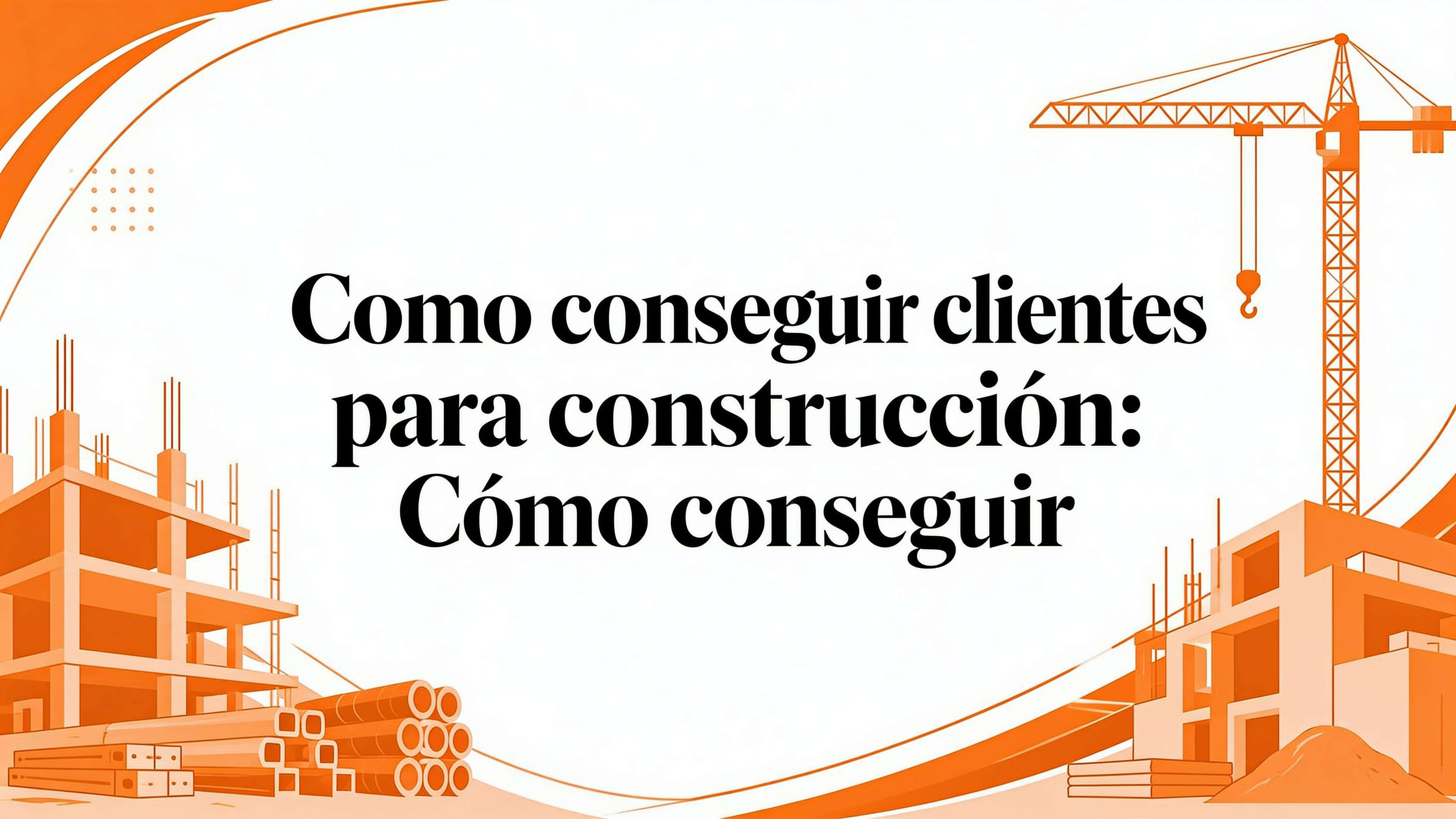 Como conseguir clientes para construccion: Cómo conseguir