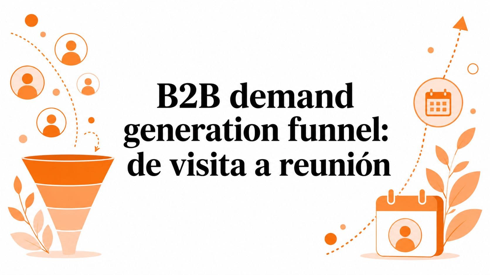 B2B demand generation funnel: de visita a reunión