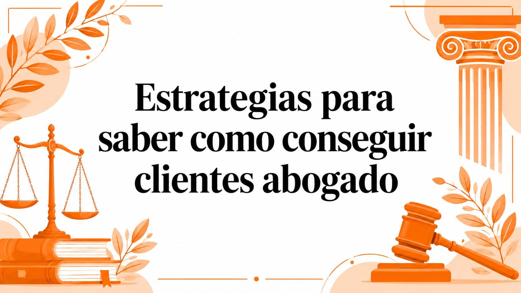 Estrategias para saber como conseguir clientes abogado