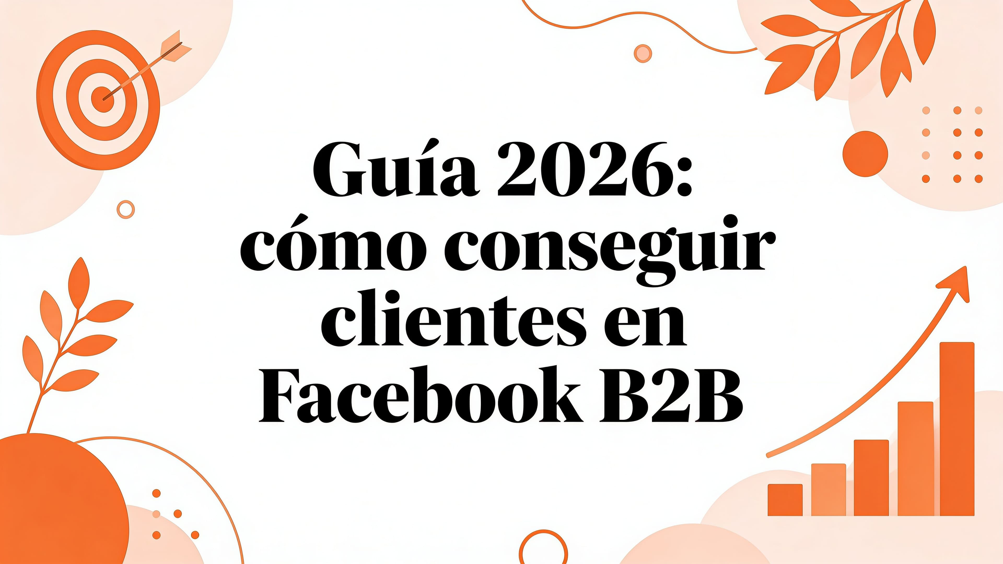 Guía 2026: como conseguir clientes en facebook B2B
