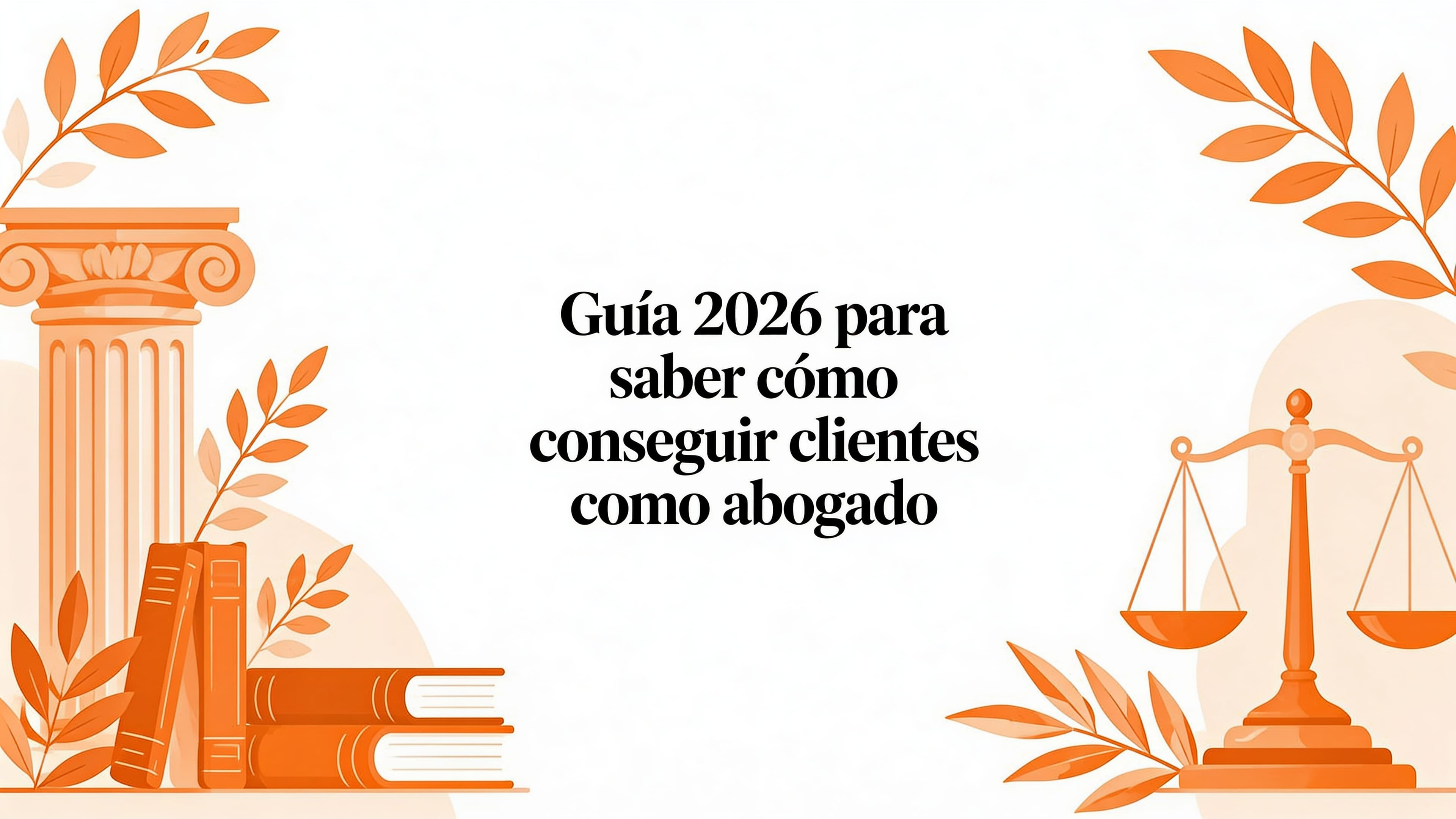 Guía 2026 para saber como conseguir clientes como abogado